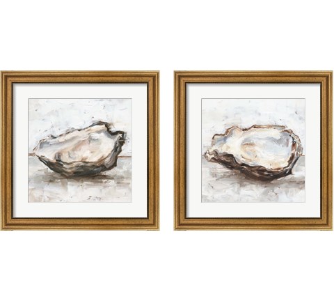Oyster Study 2 Piece Framed Art Print Set by Ethan Harper