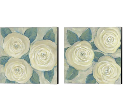 Roses in Bloom 2 Piece Canvas Print Set by Timothy O'Toole