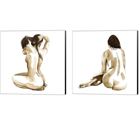 With Herself 2 Piece Canvas Print Set by Grace Popp