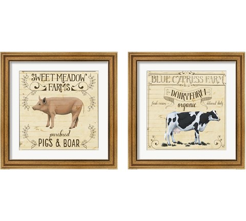Animal Farm Collection 2 Piece Framed Art Print Set by Grace Popp
