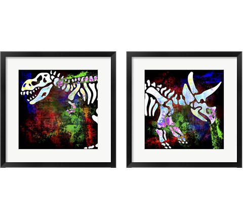 Dino Bones 2 Piece Framed Art Print Set by LightBoxJournal