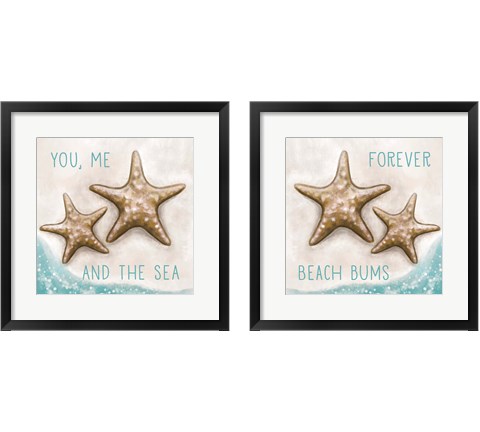 Forever Beach Bums 2 Piece Framed Art Print Set by Elizabeth Tyndall