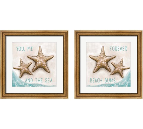 Forever Beach Bums 2 Piece Framed Art Print Set by Elizabeth Tyndall