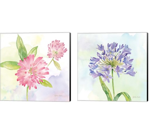 Wildflower Single  2 Piece Canvas Print Set by Cynthia Coulter