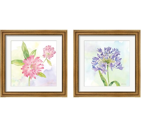 Wildflower Single  2 Piece Framed Art Print Set by Cynthia Coulter