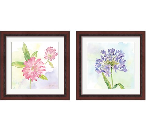 Wildflower Single  2 Piece Framed Art Print Set by Cynthia Coulter