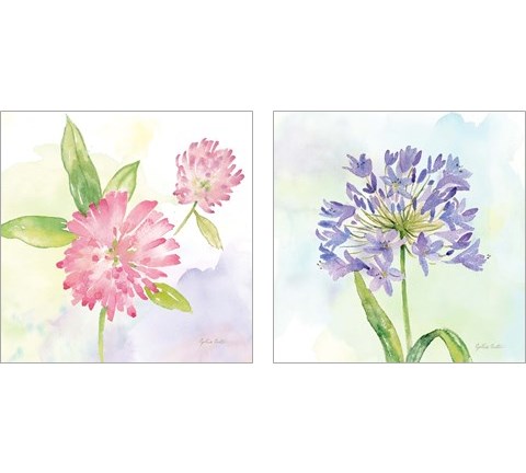 Wildflower Single  2 Piece Art Print Set by Cynthia Coulter