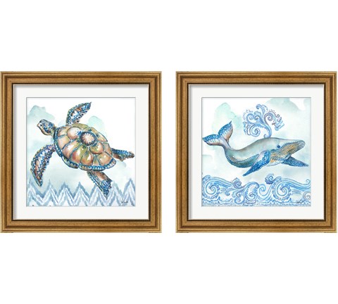 Boho Shells 2 Piece Framed Art Print Set by Tre Sorelle Studios