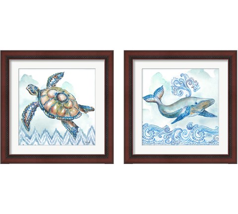Boho Shells 2 Piece Framed Art Print Set by Tre Sorelle Studios