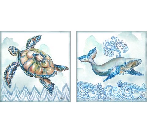 Boho Shells 2 Piece Art Print Set by Tre Sorelle Studios