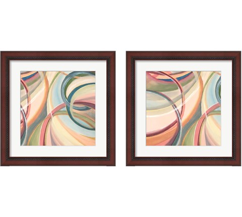 Overlapping Rings 2 Piece Framed Art Print Set by Lee C