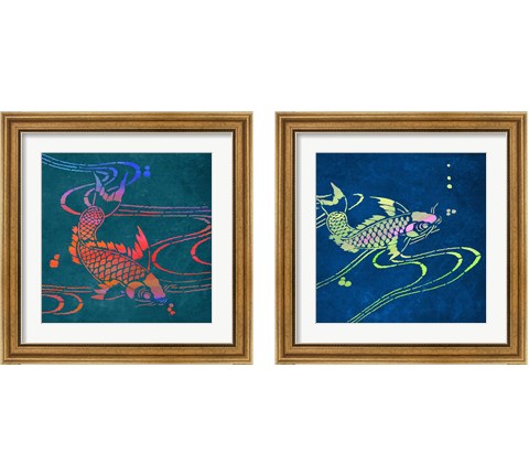 Koi  2 Piece Framed Art Print Set by Noah Bay