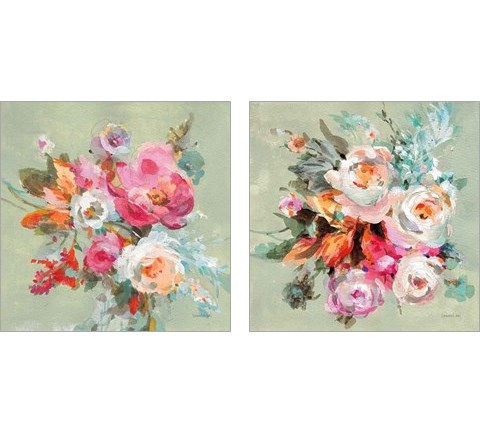 Windblown Blooms 2 Piece Art Print Set by Danhui Nai