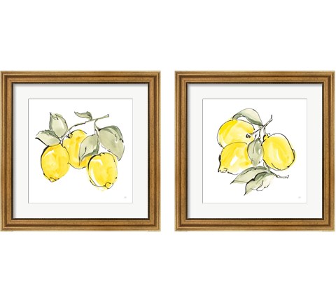 Lemons 2 Piece Framed Art Print Set by Chris Paschke