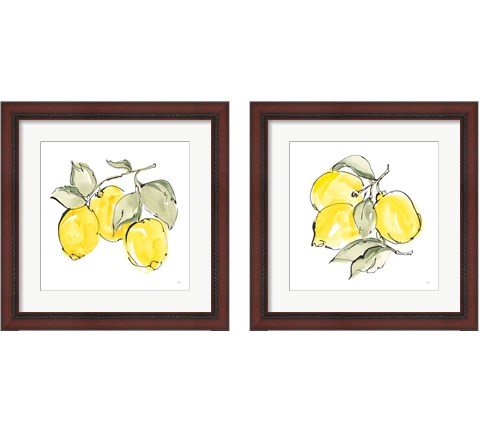 Lemons 2 Piece Framed Art Print Set by Chris Paschke