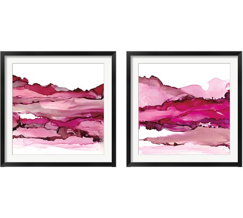 Pinkscape  2 Piece Framed Art Print Set by Chris Paschke