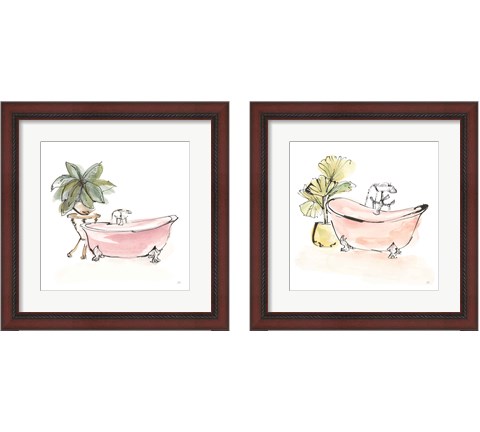 Tub 2 Piece Framed Art Print Set by Chris Paschke