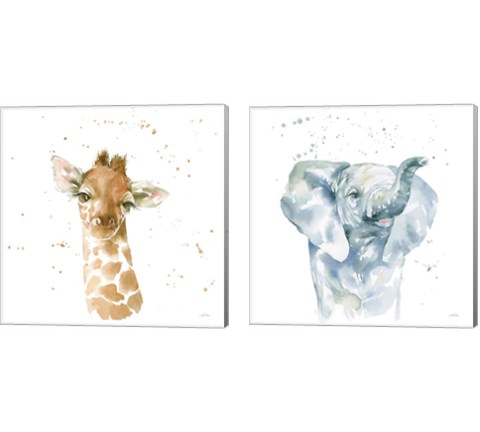 Baby Animals 2 Piece Canvas Print Set by Katrina Pete