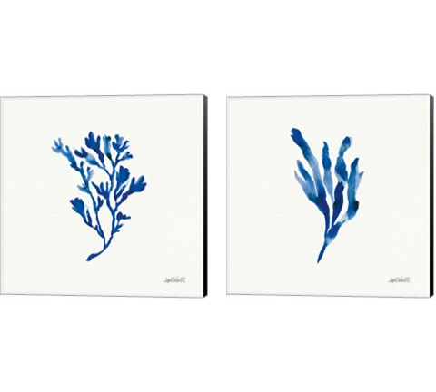 Deep Sea Botanical 2 Piece Canvas Print Set by Anne Tavoletti