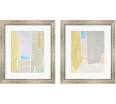 Pastels to the Sea 2 Piece Framed Art Print Set by Rob Delamater