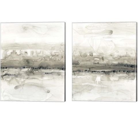 Grey on the Horizon 2 Piece Canvas Print Set by Jennifer Goldberger