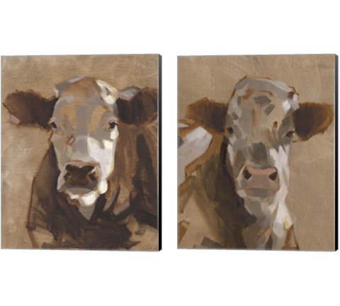 East End Cattle 2 Piece Canvas Print Set by Jacob Green