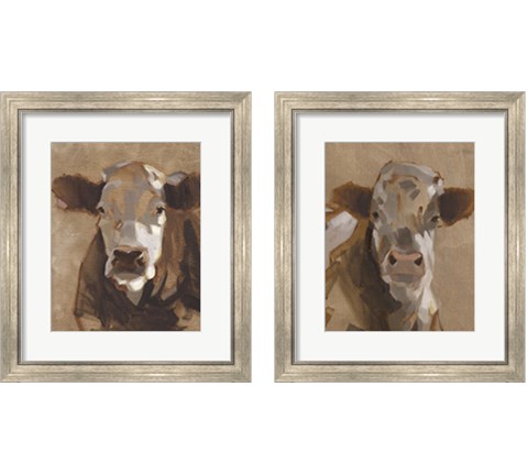 East End Cattle 2 Piece Framed Art Print Set by Jacob Green