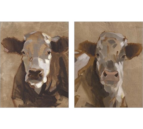 East End Cattle 2 Piece Art Print Set by Jacob Green