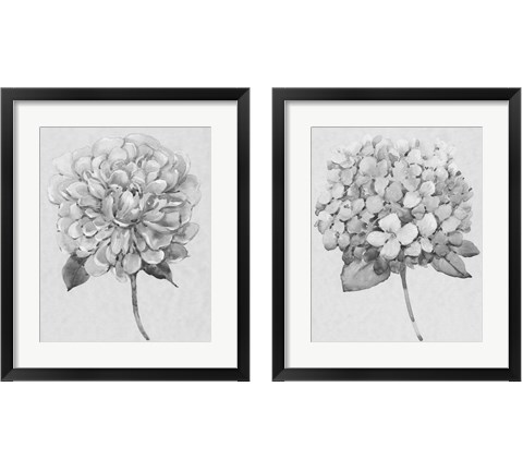 Silvertone Floral 2 Piece Framed Art Print Set by Timothy O'Toole