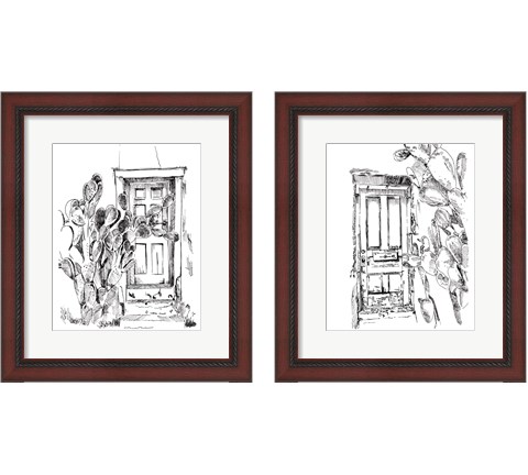 Cactus Door 2 Piece Framed Art Print Set by Jennifer Parker