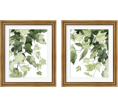 Emerald Vines 2 Piece Framed Art Print Set by Grace Popp