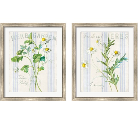 Floursack Herbs 2 Piece Framed Art Print Set by Danhui Nai
