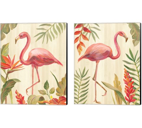 Tropical Garden 2 Piece Canvas Print Set by Silvia Vassileva