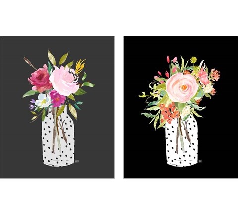 Pink & Coral Still Life 2 Piece Art Print Set by Valerie Wieners