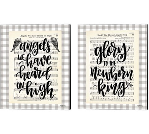 Angels We Have Heard 2 Piece Canvas Print Set by Imperfect Dust