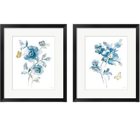 Blues of Summer Gilded 2 Piece Framed Art Print Set by Danhui Nai