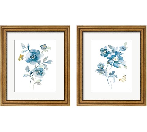 Blues of Summer Gilded 2 Piece Framed Art Print Set by Danhui Nai