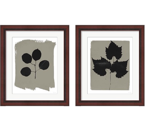 Nature by the Lake Leaves 2 Piece Framed Art Print Set by Piper Rhue