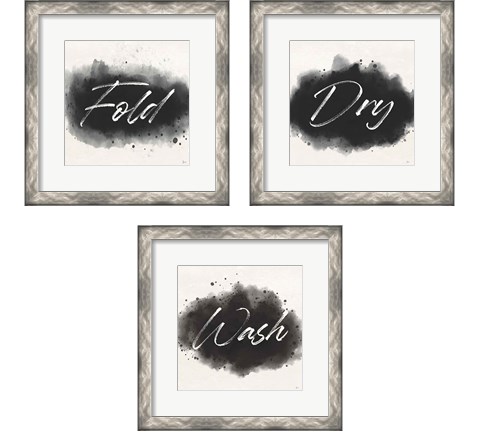 Laundry Splash 3 Piece Framed Art Print Set by Jess Aiken