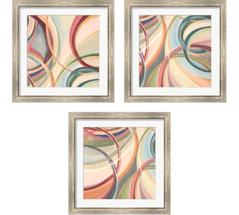 Overlapping Rings 3 Piece Framed Art Print Set by Lee C