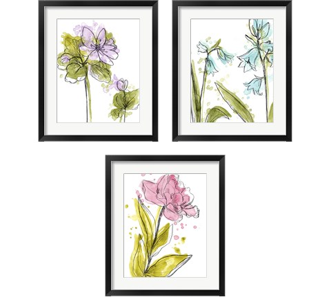 Spring Contours 3 Piece Framed Art Print Set by June Erica Vess
