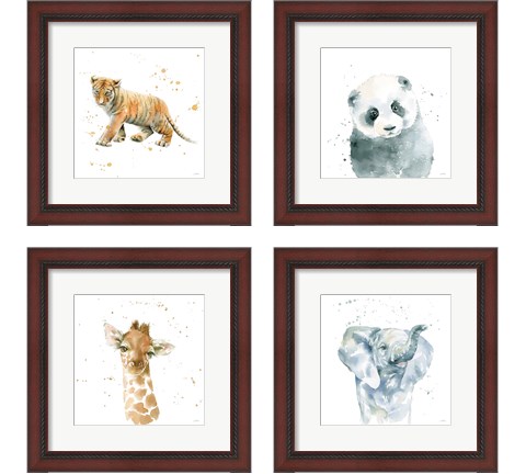 Baby Animals 4 Piece Framed Art Print Set by Katrina Pete