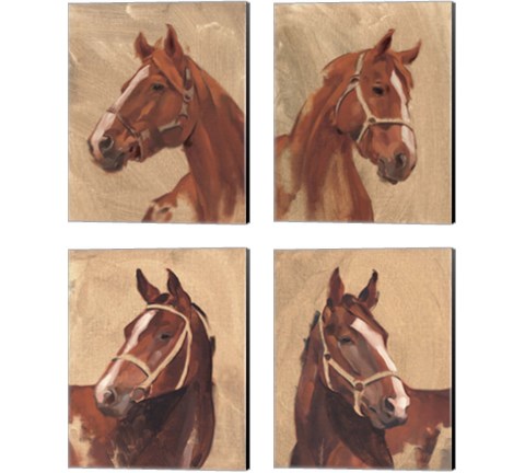 Thoroughbred 4 Piece Canvas Print Set by Jacob Green