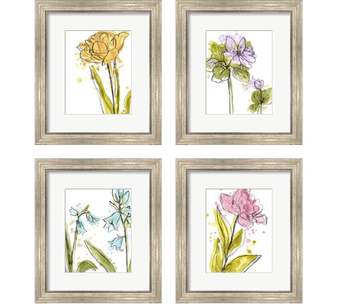Spring Contours 4 Piece Framed Art Print Set by June Erica Vess