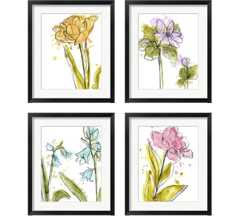 Spring Contours 4 Piece Framed Art Print Set by June Erica Vess