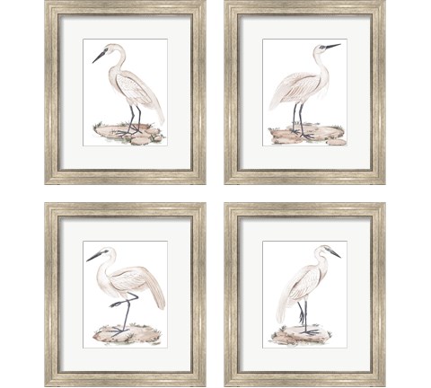 A White Heron 4 Piece Framed Art Print Set by Melissa Wang
