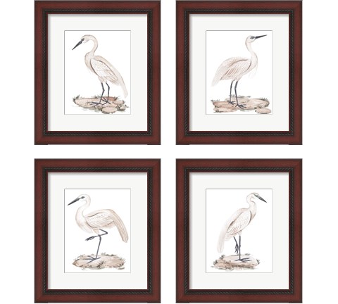 A White Heron 4 Piece Framed Art Print Set by Melissa Wang