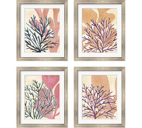 Chromatic Sea Tangle 4 Piece Framed Art Print Set by Annie Warren