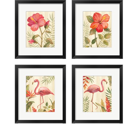 Tropical Garden 4 Piece Framed Art Print Set by Silvia Vassileva