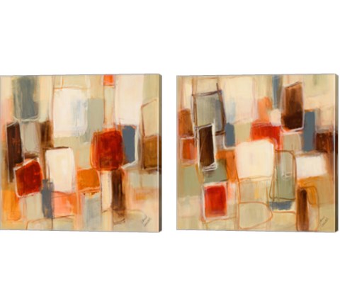 Peaceful Prelude Square 2 Piece Canvas Print Set by Lanie Loreth